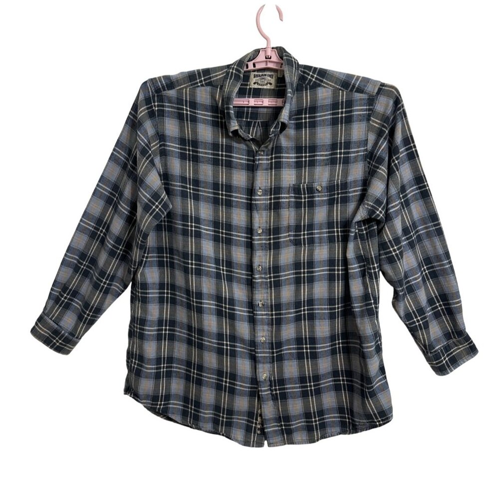 Weekends Only Mens XL Tall Plaid Long Sleeve Shirt Authentic Sportswear Heritage